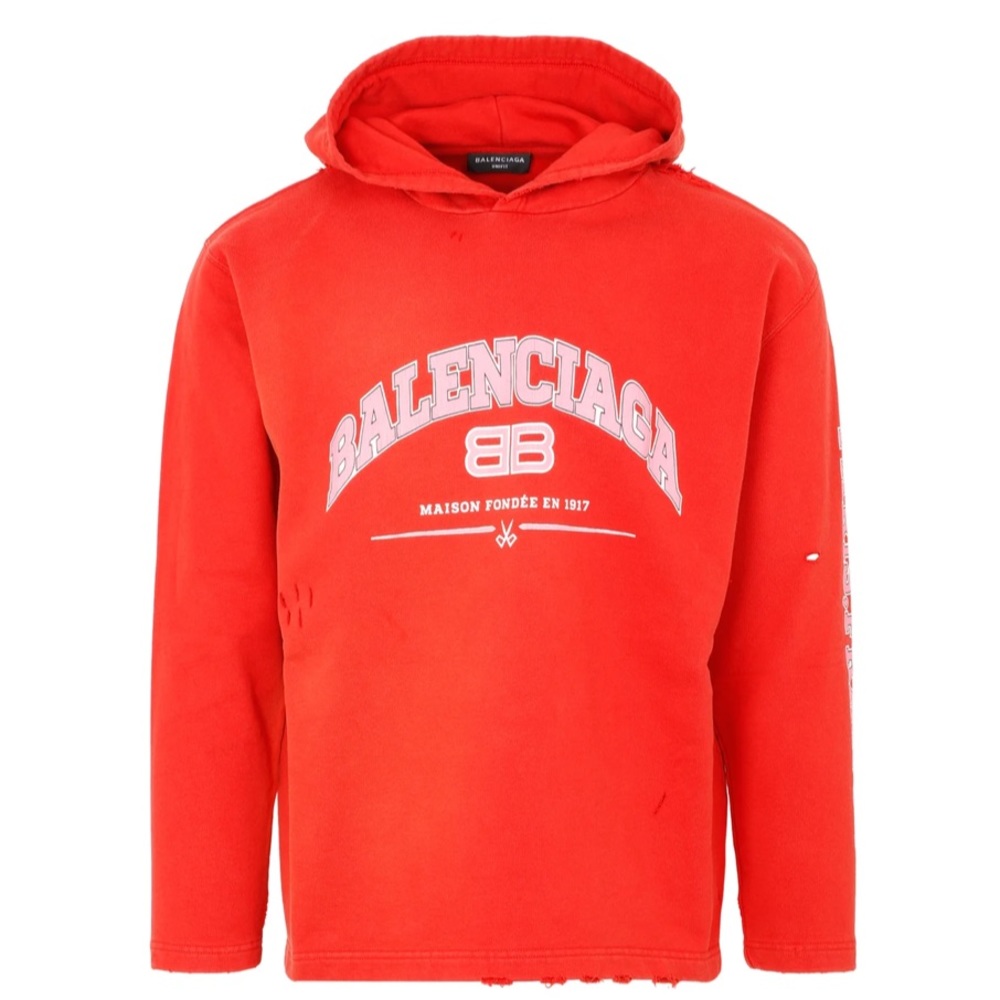 Balenciaga Distressed Hoodie - Gem